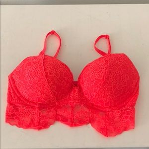PINK/Victoria’s Secret Hot Pink Push-Up Bra